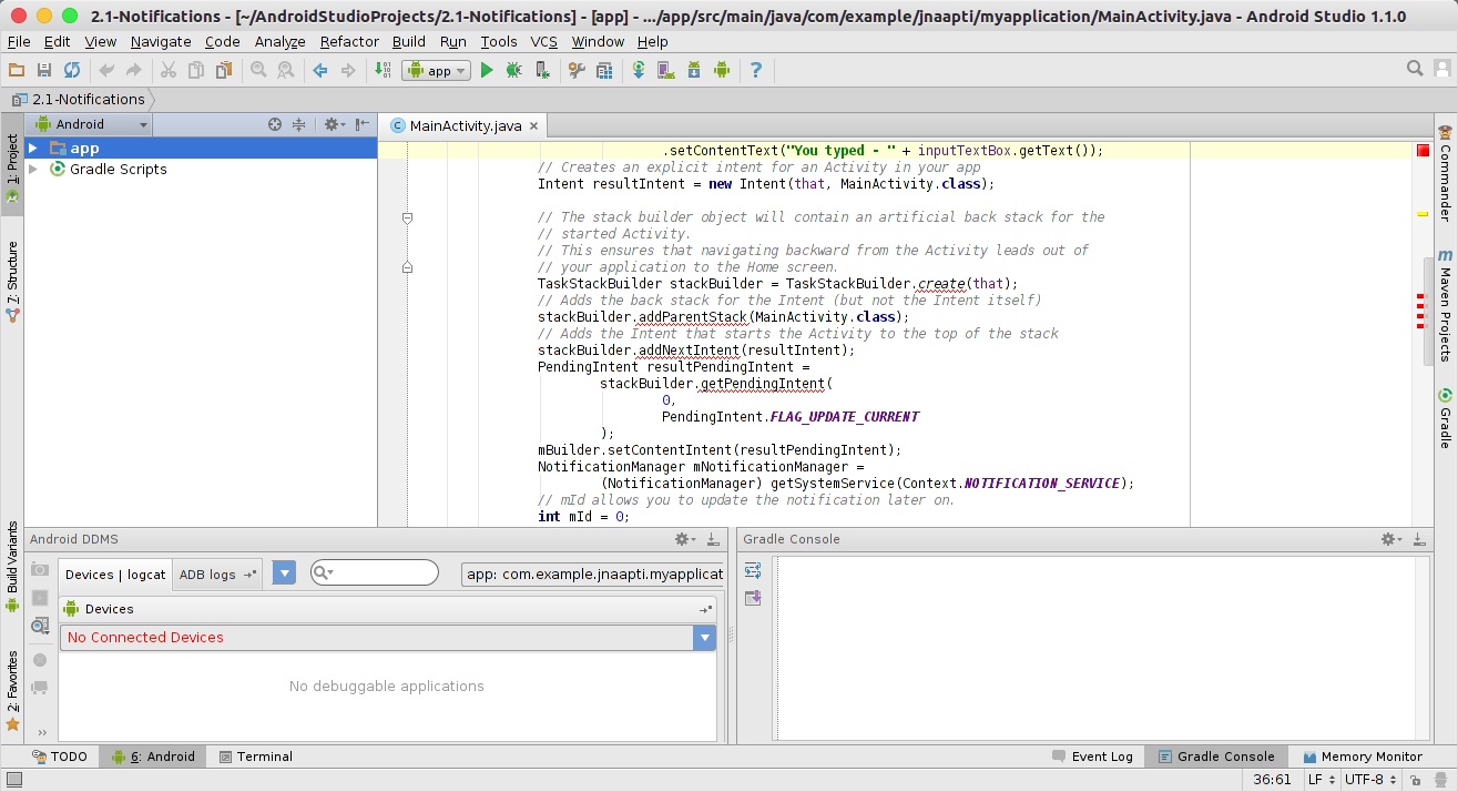 Anroid Studio Running in a Docker Container
