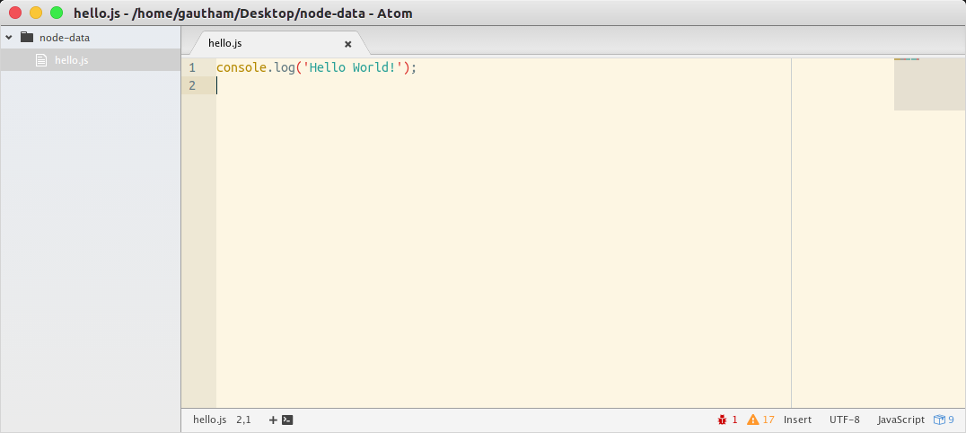 Using Atom to edit files in a volume shared with a Docker container