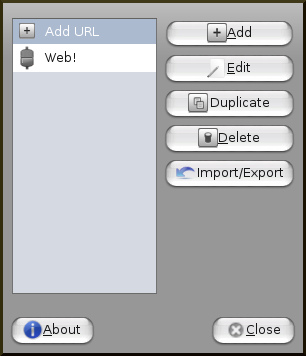 Nautilus Actions dialog