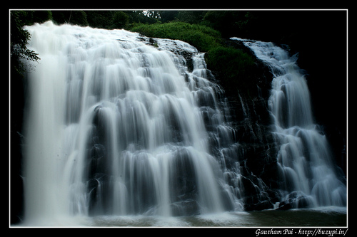 Long exposure shot of Abbe falls, Coorg