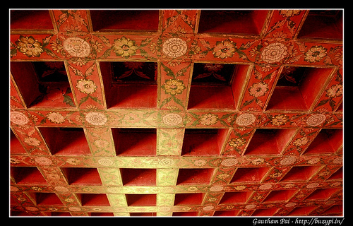 Nalknad palace - roof paintings